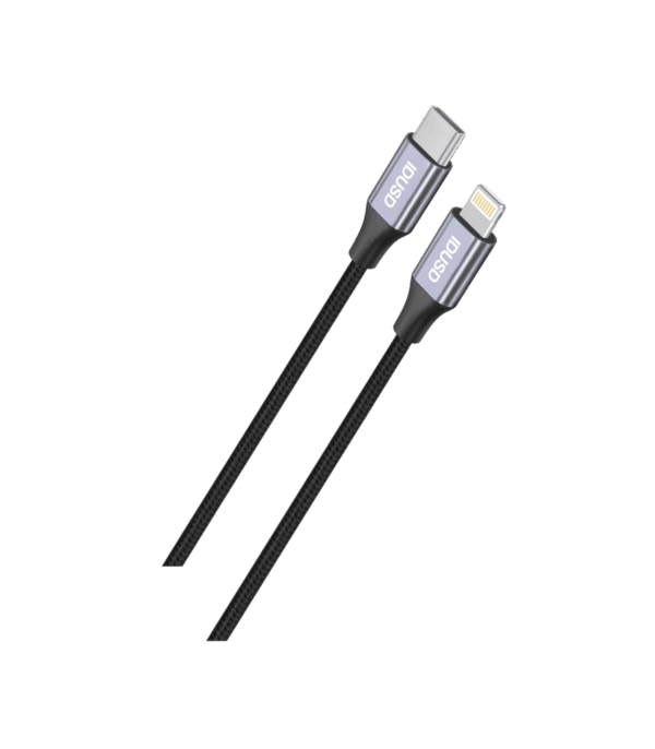 1.2M PD Nylon USB-C to Lightning Cable – Carga Rápida 3A, Duradero & High-Performance - C85A-Negro - Imagen 7