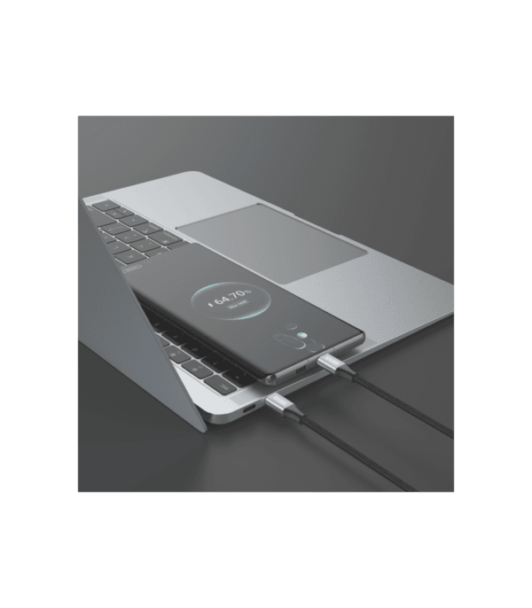 1.2M Nylon PD USB-C to USB-C Cable – 5A Carga Rápida, Duradero & High-Performance - C86A - Imagen 7