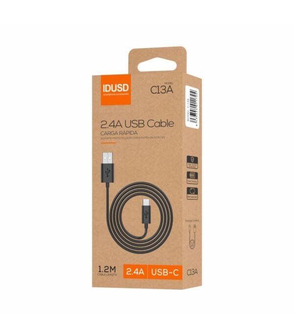 ECO USB-C Cable 1.2M 2.4A – Carga Rápida & Sustainable Design ⚡🌍🔌 - Imagen 4