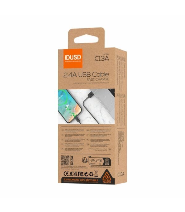 ECO USB-C Cable 1.2M 2.4A – Carga Rápida & Sustainable Design ⚡🌍🔌 - Imagen 5