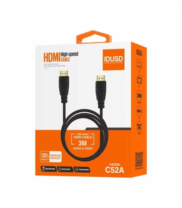 HDMI Cable 1.4V 3M - C52A-Negro