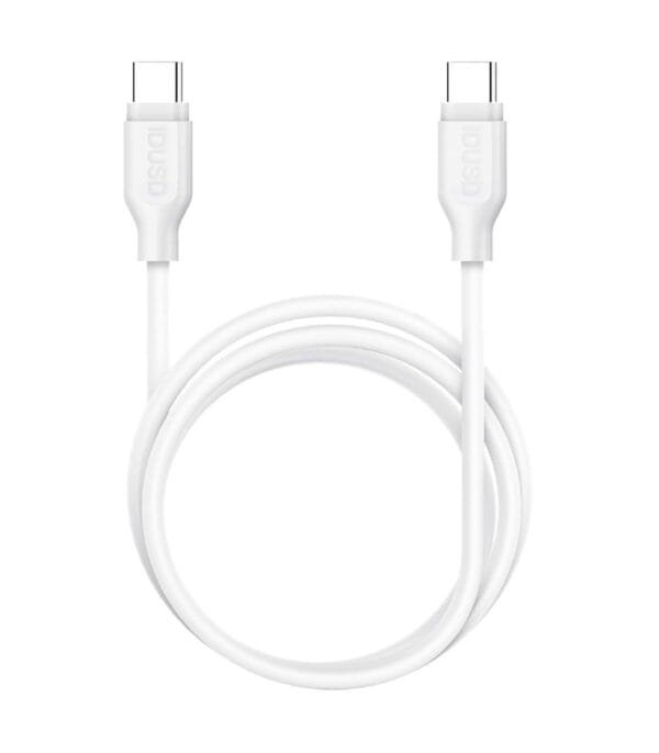 PD USB-C to USB-C Cable 3A 2M, Alta Velocidad Carga Rápida and Data Transfer - C73B-white - Imagen 5