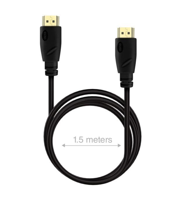 Alta Velocidad HDMI Cable 1.4V (1.5M) | Full HD, 3D, ARC, Gold-Plated Connectors – C51A-Negro - Imagen 6