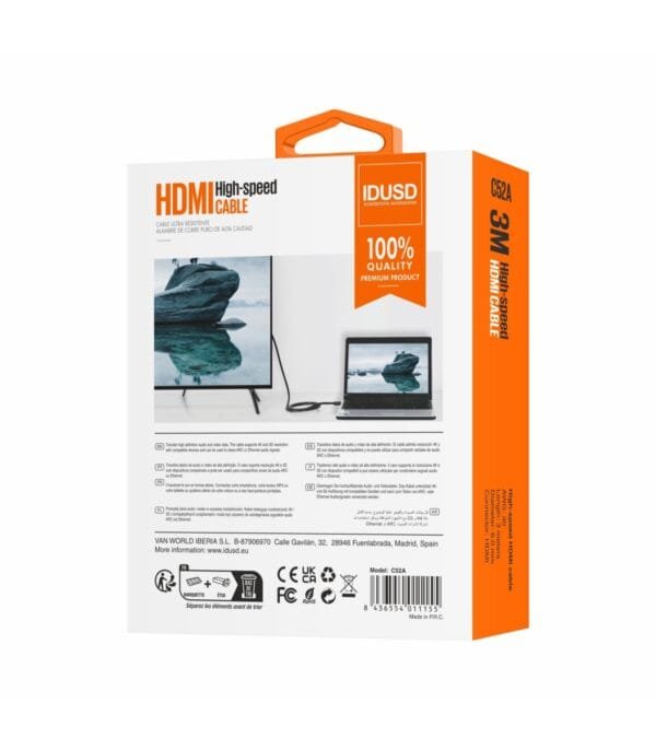 HDMI Cable 1.4V 3M - C52A-Negro - Imagen 4