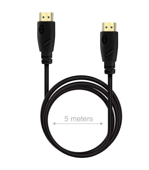 Alta Velocidad HDMI Cable | 1.4V | 5M | 1080p | 3D | 4K | HDMI to HDMI | C53A|Negro - Imagen 6