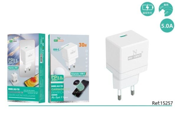 ⚡️ **(Blanco) Adaptador PD 5.0A 30W Modelo: SLD-T55** 🔌💨⚡️