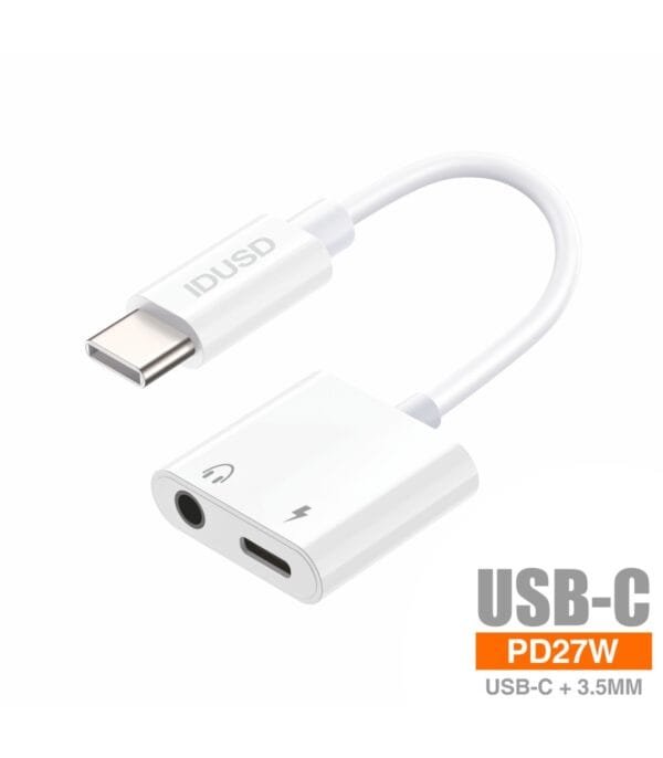 USB-C to USB-C + 3.5mm Adapter PD27W - C213B 🔌⚡🎧