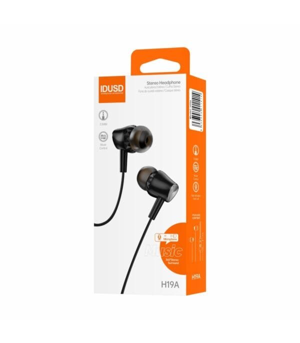 🎧 Stereo Earphones 3.5mm - H19A 🎶📱🔊 - Imagen 5
