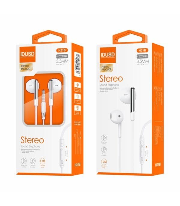 🎧 Stereo Earphones 3.5mm - H21B 🎵🔥 - Imagen 5