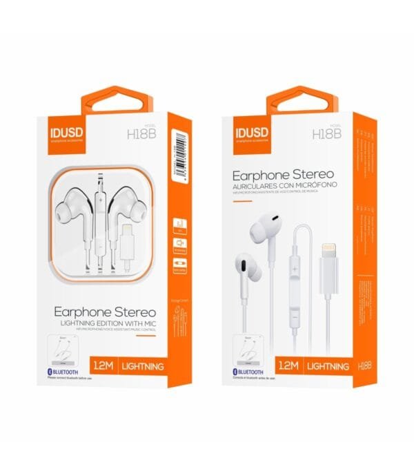 🎧 Lightning Earphones - H18B ⚡📱🎶✨ - Imagen 5