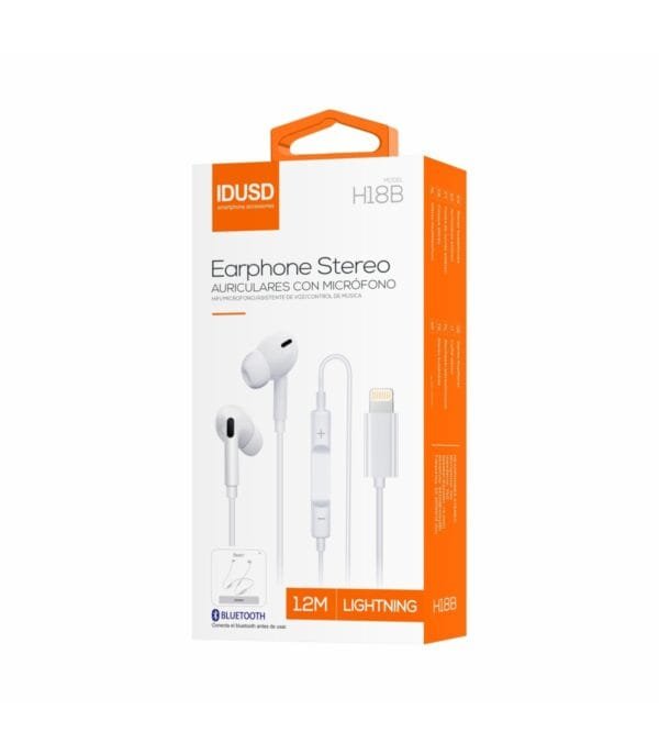 🎧 Lightning Earphones - H18B ⚡📱🎶✨ - Imagen 3