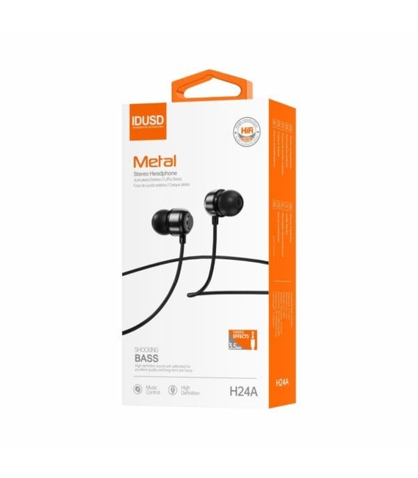 Metal Earphones 3.5mm - H24A 🎧🎶🔌 - Imagen 5