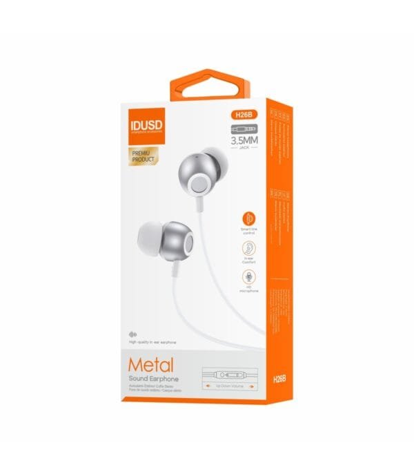 Metal Earphones 3.5mm - H26B 🎧🔊💎 - Imagen 7