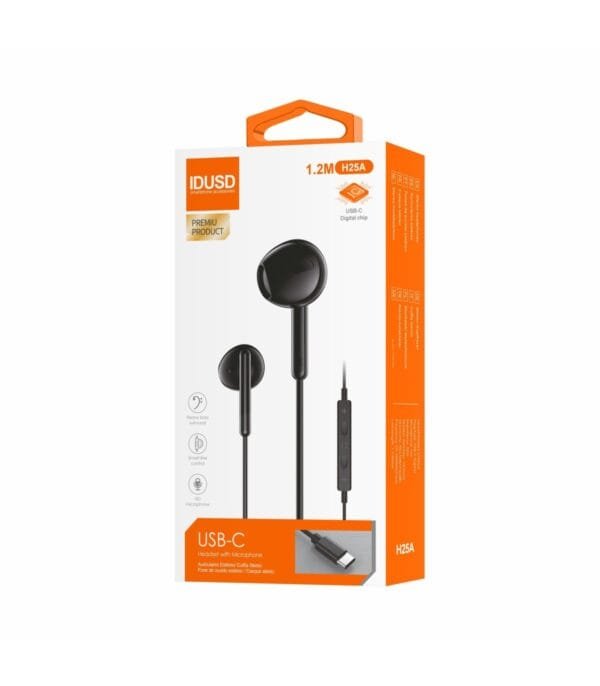 USB-C Digital Earphones - H25A 🎧🔌💻 - Imagen 3