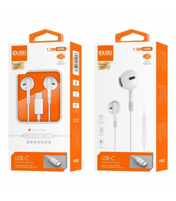 USB-C Digital Earphones - H25B 🎧🔌📱 - Imagen 5