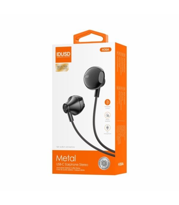 USB-C Digital Metal Earphones - H30A 🎧🔌💎 - Imagen 6