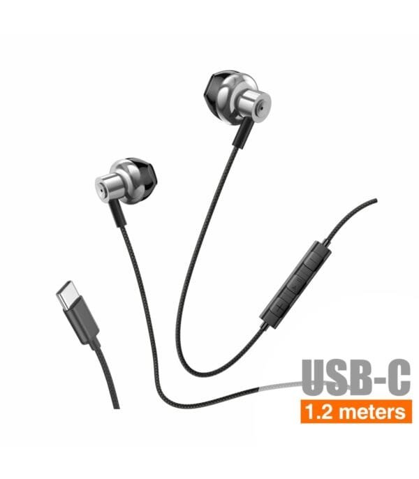 USB-C Digital Metal Earphones - H31A 🎧🔌💎