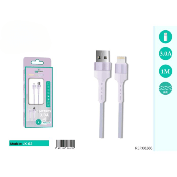 📱⚡ Cable iPhone 3.0A 🔌 JX-02 ✅