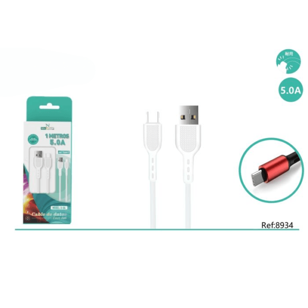 🔌⚡ Type-C Cable 📱 1M 📏 5.0A ⚡ Model: U-04 🚀