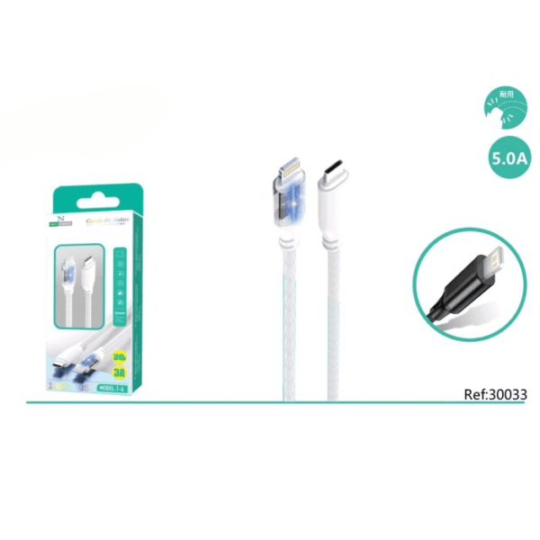 🔌⚡ Cable PD - iPhone 📱 3.0A ⚡ 20W 🔋 1M 📏 Model: T-4 🚀
