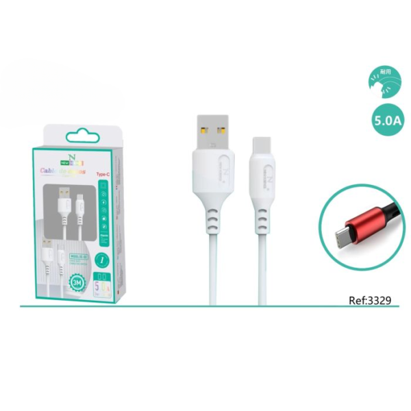 🔌⚡ Type-C Cable 📱 5A ⚡ 3M 📏 Model: SE-02 🚀