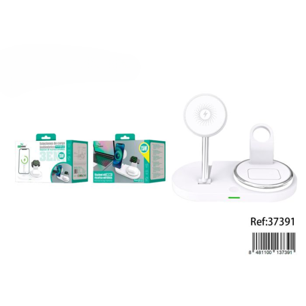 📱⚡🔌 2-in-1 Wireless Charging Station 15W | Model: WX-25 ✨