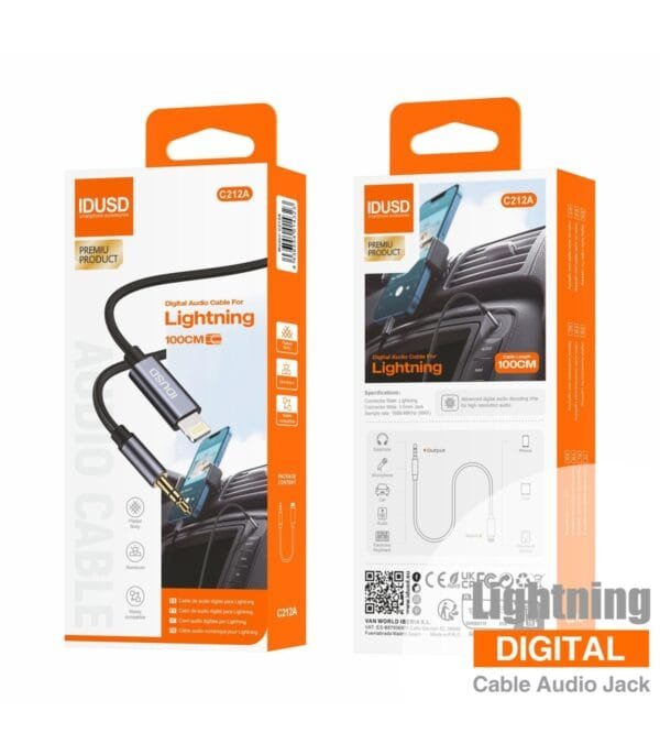 🎶 Lightning to 3.5mm Jack Audio Cable - C212A 🔌🎧 - Imagen 5