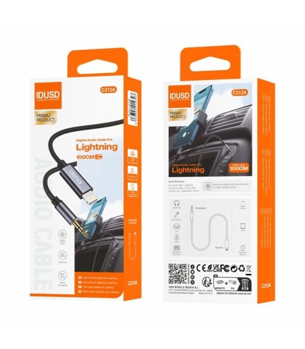 🎶 Lightning to 3.5mm Jack Audio Cable - C212A 🔌🎧 - Imagen 2