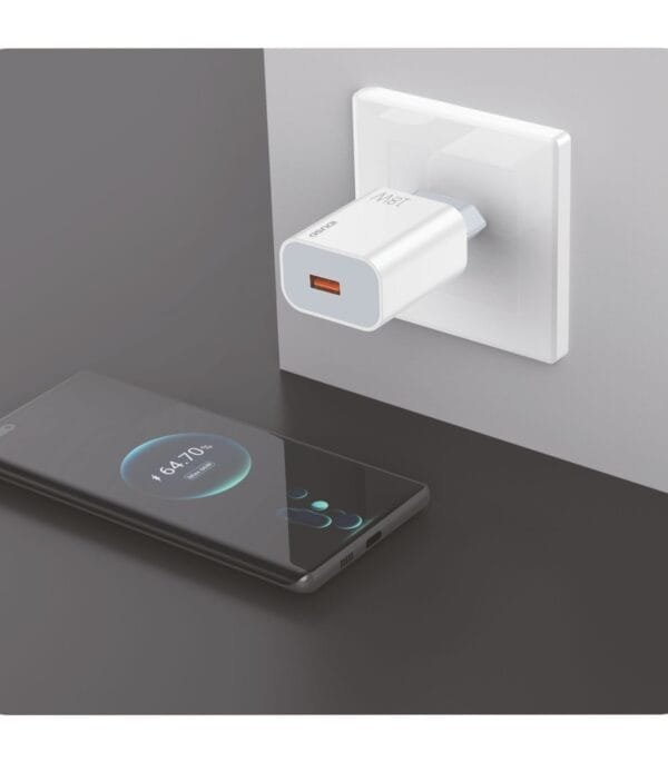 ⚡ Eco QC 18W Fast Cargador – D100B 🌱-Blanco - Imagen 5