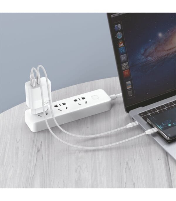 ⚡ GaN Cargador PD 65W 🔌 Dual Ports - D130B 🚀🔋 - Imagen 2