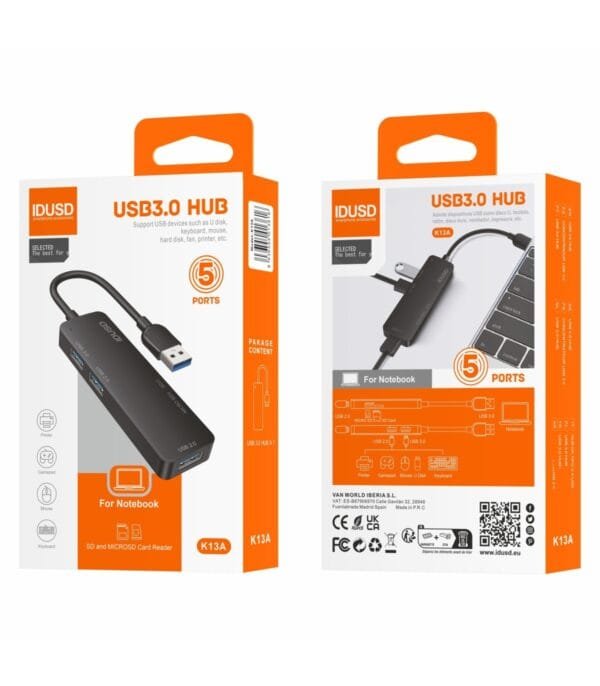 ⚡ Combo HUB USB 3.0 5-in-1 🔌 - K13A 🚀 - Imagen 5