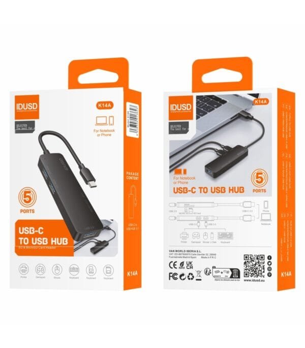 ⚡ Combo HUB USB-C 3.0 5-in-1 K14A 🔌 - Imagen 6