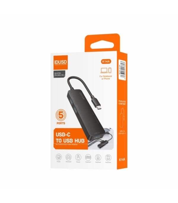 ⚡ Combo HUB USB-C 3.0 5-in-1 K14A 🔌 - Imagen 5