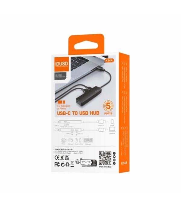 ⚡ Combo HUB USB-C 3.0 5-in-1 K14A 🔌 - Imagen 4
