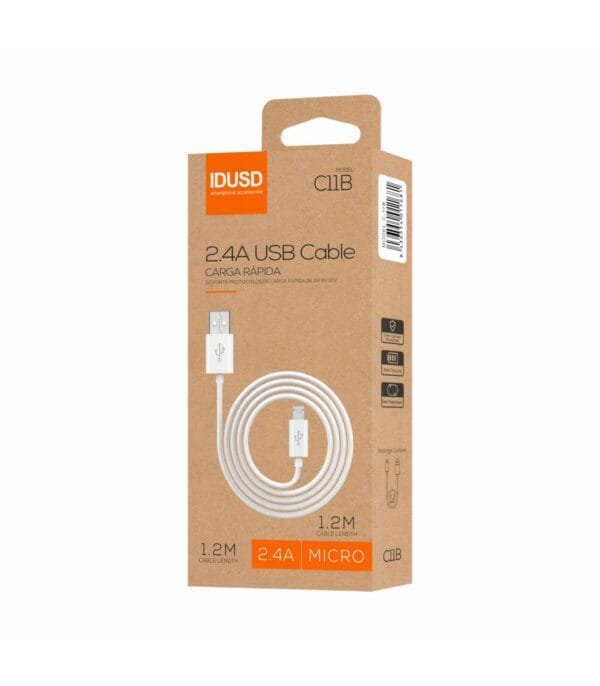 ECO Micro Cable 1.2M 2.4A - C11B ⚡🌿 - Imagen 4