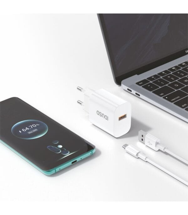 ⚡ ECO Cargador 2.4A + USB-C Cable 1M | 🌍 Sustainable & Carga Rápida – D173B - Imagen 5