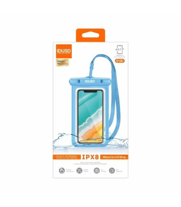 S12D Blue Waterproof Beach Case🌊📱 - Imagen 3