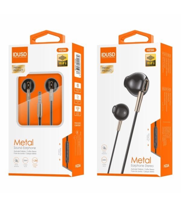 🎧 Metal Earphones 3.5mm - H23A 🎶✨ - Imagen 8