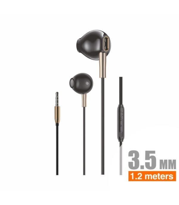 🎧 Metal Earphones 3.5mm - H23A 🎶✨