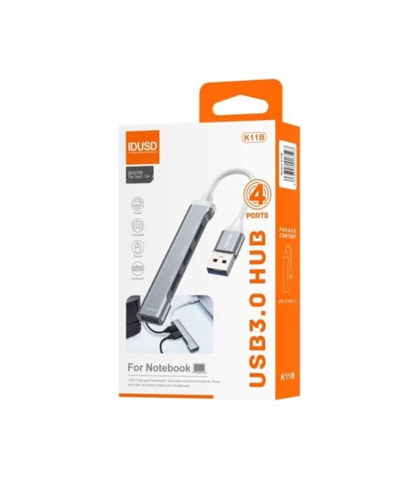 ⚡ Mini HUB USB 3.0 🔌 4-in-1 - K11B 🚀🔋 - Imagen 5