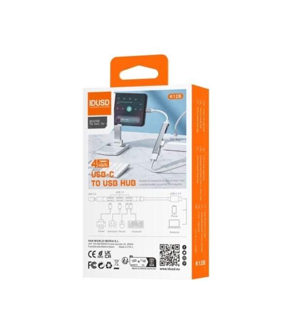 ⚡ Mini HUB USB-C 3.0 🔌 4-in-1 - K12B 🚀 - Imagen 4