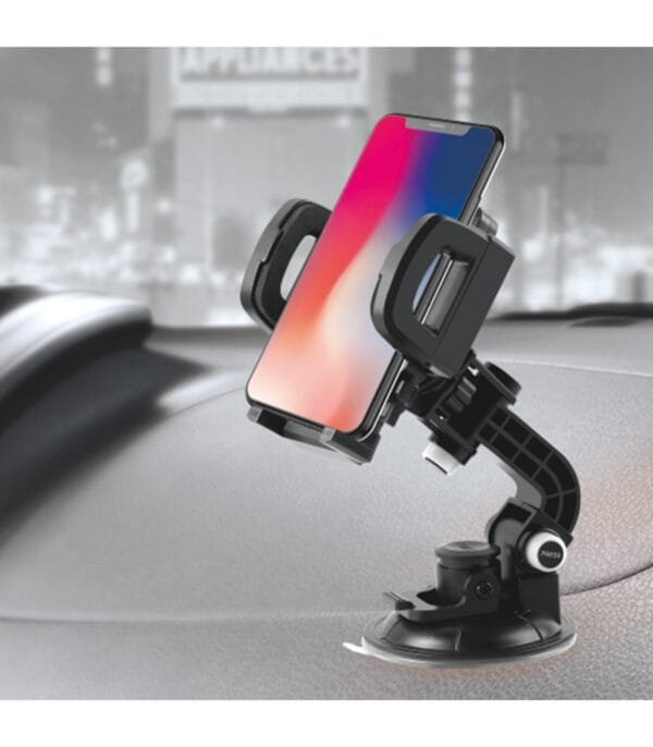 **Universal Car Mount for Phones Up to 6.5" – G10A | Adjustable, Secure, and Convenient**--Negro - Imagen 6