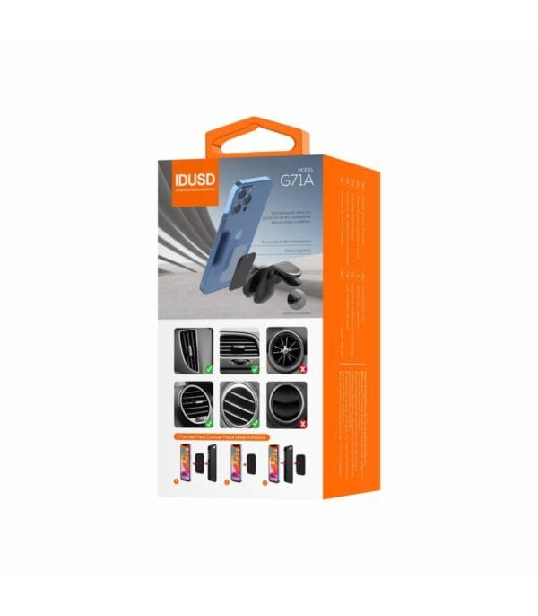 One Click Magnetic Phone Mount – G71A 🚗📱 | Quick, Secure & Hands-Free Driving--Negro - Imagen 4