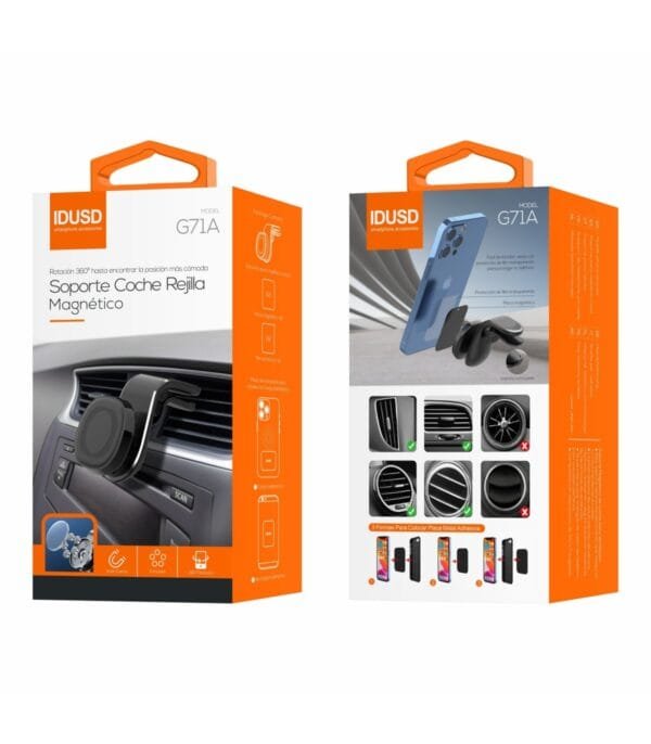 One Click Magnetic Phone Mount – G71A 🚗📱 | Quick, Secure & Hands-Free Driving--Negro - Imagen 5