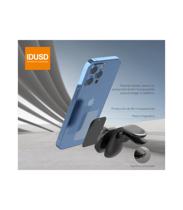 One Click Magnetic Phone Mount – G71A 🚗📱 | Quick, Secure & Hands-Free Driving--Negro - Imagen 9