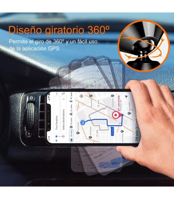 **Magnetic Phone Mount – G50A 🚗📱 | Secure, Easy & Hands-Free Driving**--Negro - Imagen 12