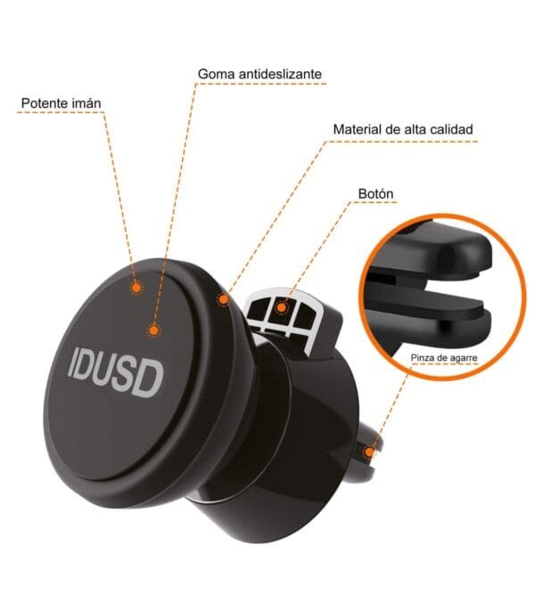 **Magnetic Phone Mount – G50A 🚗📱 | Secure, Easy & Hands-Free Driving**--Negro - Imagen 7