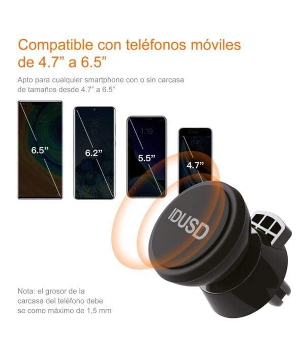 **Magnetic Phone Mount – G50A 🚗📱 | Secure, Easy & Hands-Free Driving**--Negro - Imagen 8