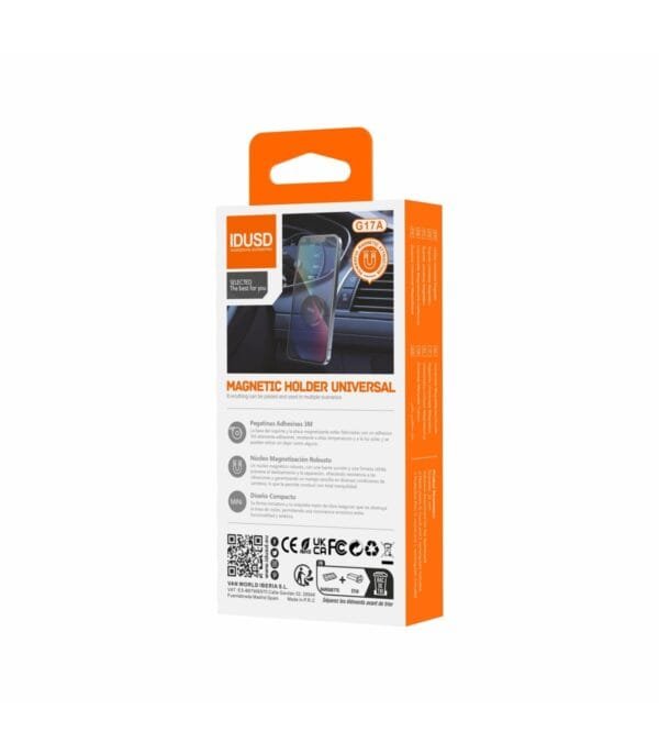**Universal Magnetic Phone Mount – G17A 🚗📱 | Strong Hold & Easy Access**--Negro - Imagen 4