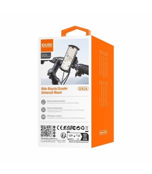 Ride Bike/E-Scooter Support Stand – Duradero & Stable G92A 🚲🛴--Negro - Imagen 6